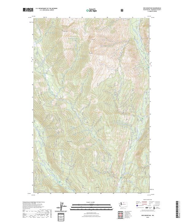 Doe Mountain, WA — USGS 7.5-minute topo (2023)