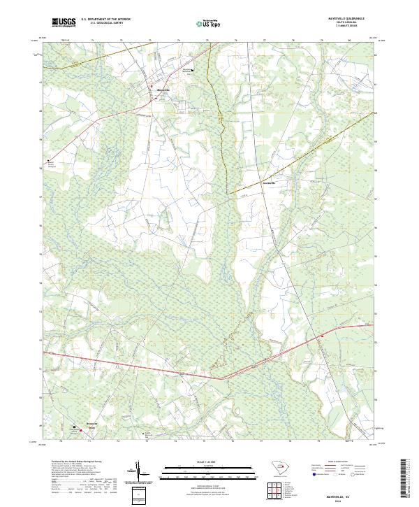 Mayesville, SC — USGS 7.5-minute topo (2024)