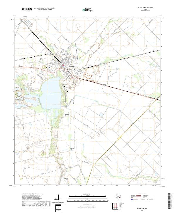 Eagle Lake, TX — USGS 7.5-minute topo (2022)