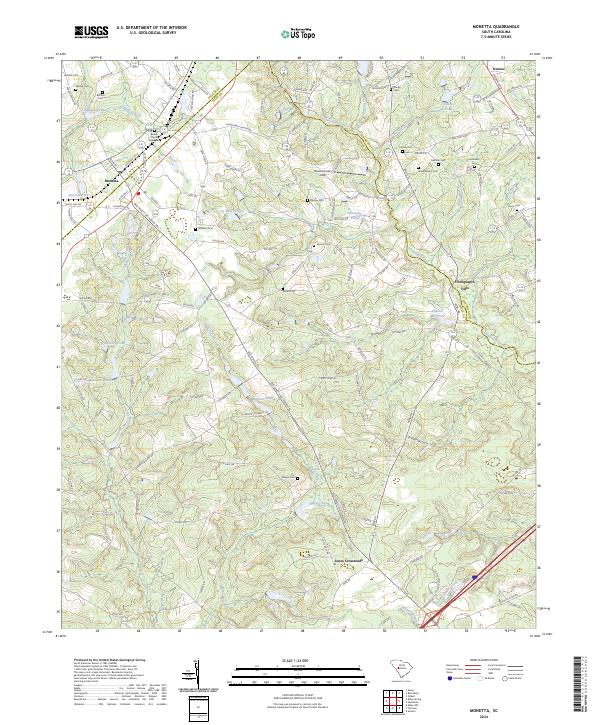 Monetta, SC — USGS 7.5-minute topo (2024)