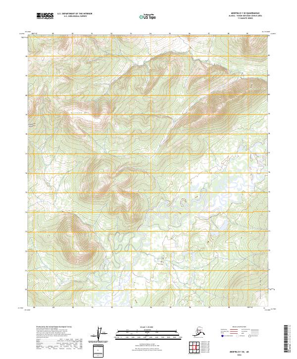 Medfra D-1 SE, AK — USGS 7.5-minute topo (2024)