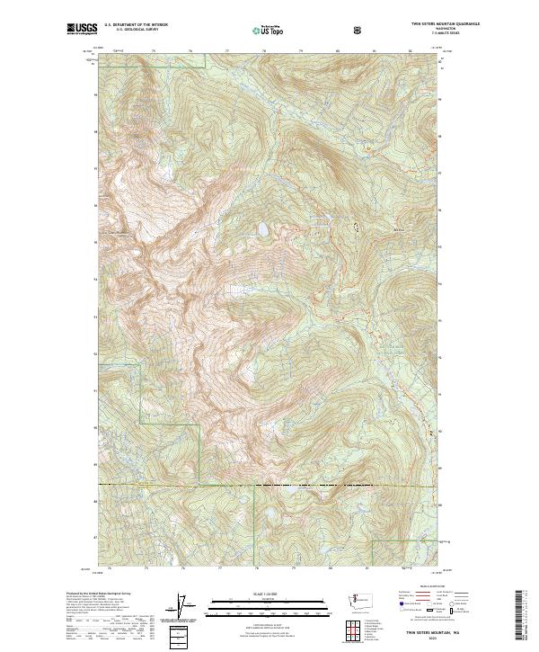 Twin Sisters Mountain, WA — USGS 7.5-minute topo (2023)