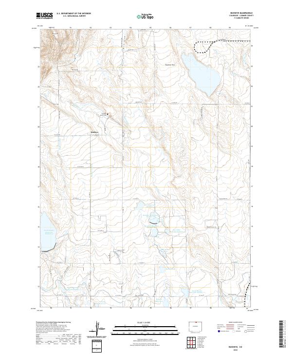 Buckeye, CO — USGS 7.5-minute topo (2022)