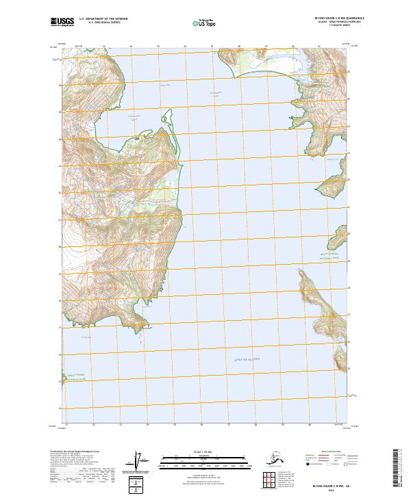 Blying Sound C-8 NW, AK — USGS 7.5-minute topo (2024)