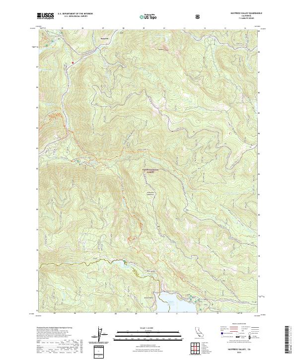 Haypress Valley, CA — USGS 7.5-minute topo (2021)