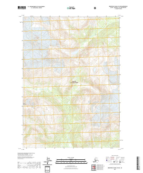 Bradfield Canal B-5 NE, AK — USGS 7.5-minute topo (2021)