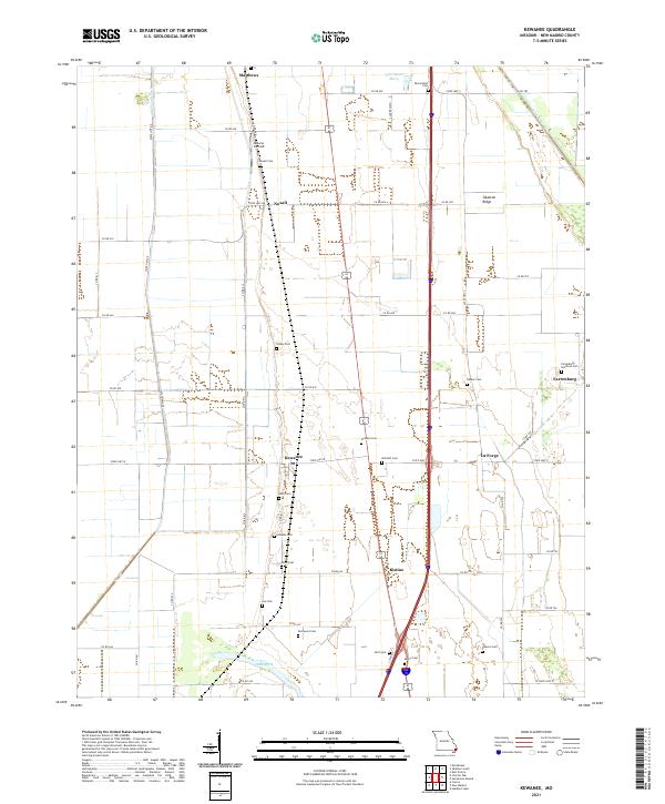 Kewanee, MO — USGS 7.5-minute topo (2021)