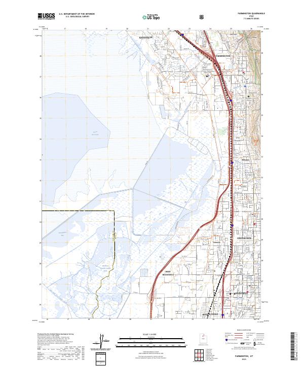 Farmington, UT — USGS 7.5-minute topo (2023)