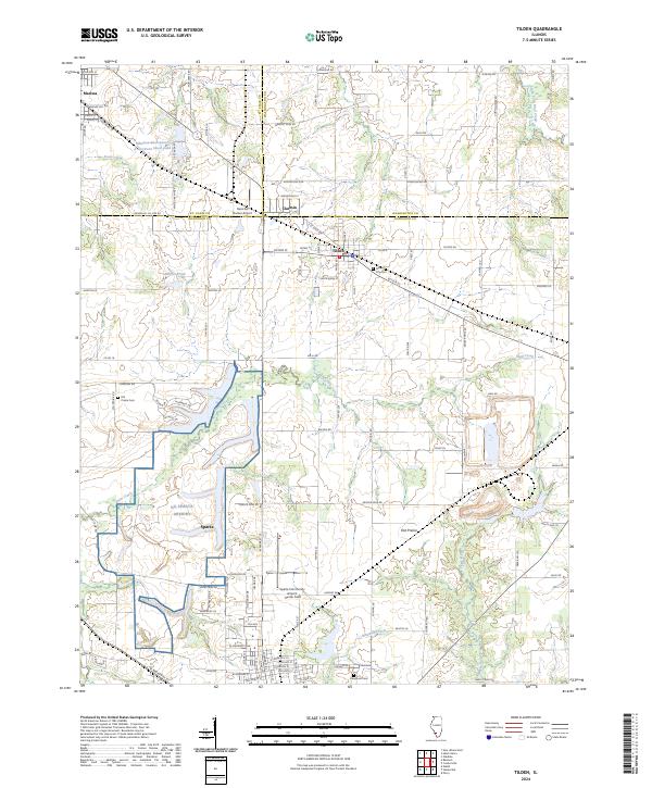 Tilden, IL — USGS 7.5-minute topo (2024)
