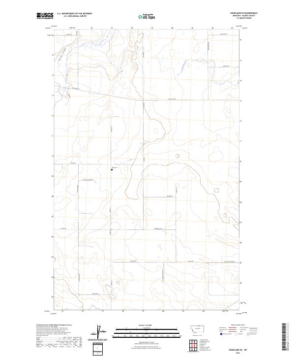 Hogeland SE, MT — USGS 7.5-minute topo (2024)