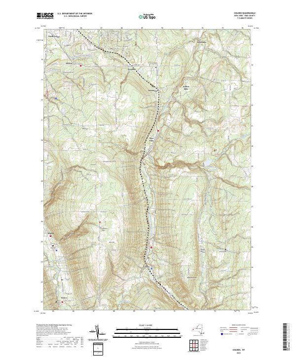 Colden, NY — USGS 7.5-minute topo (2023)