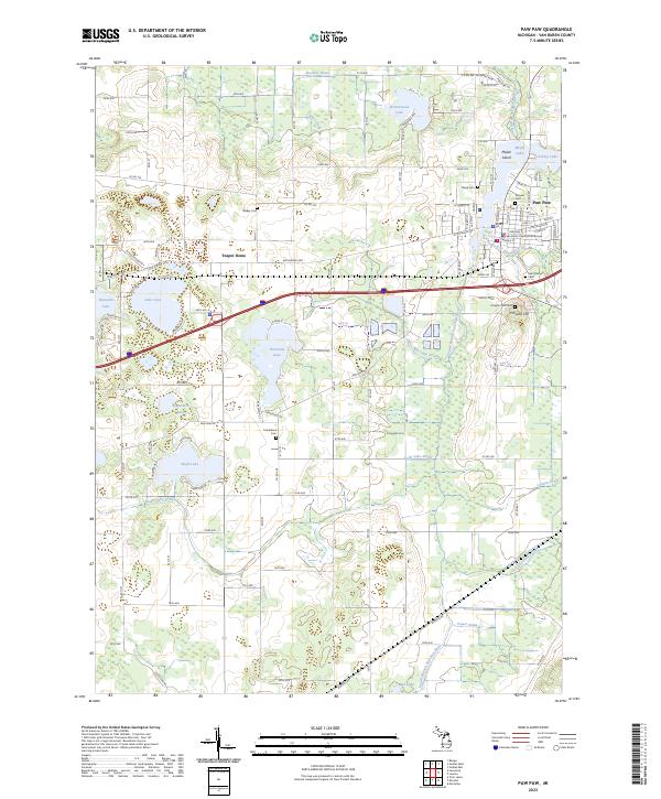 Paw Paw, MI — USGS 7.5-minute topo (2023)