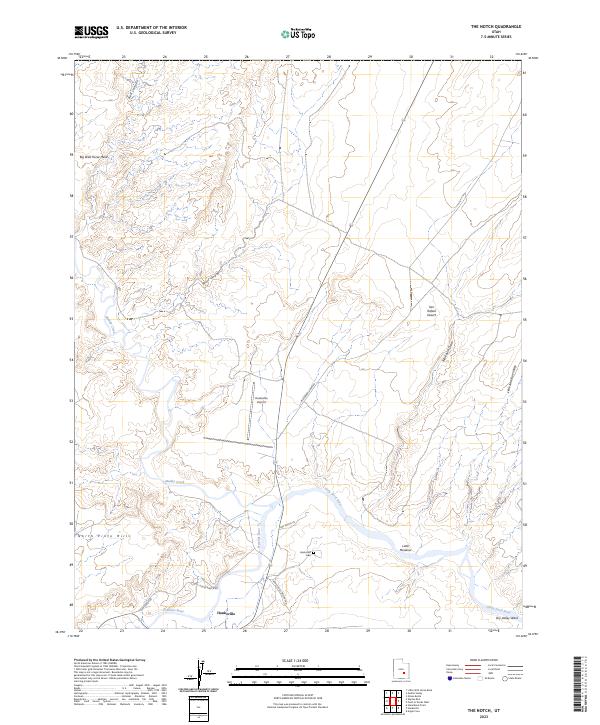 The Notch, UT — USGS 7.5-minute topo (2023)