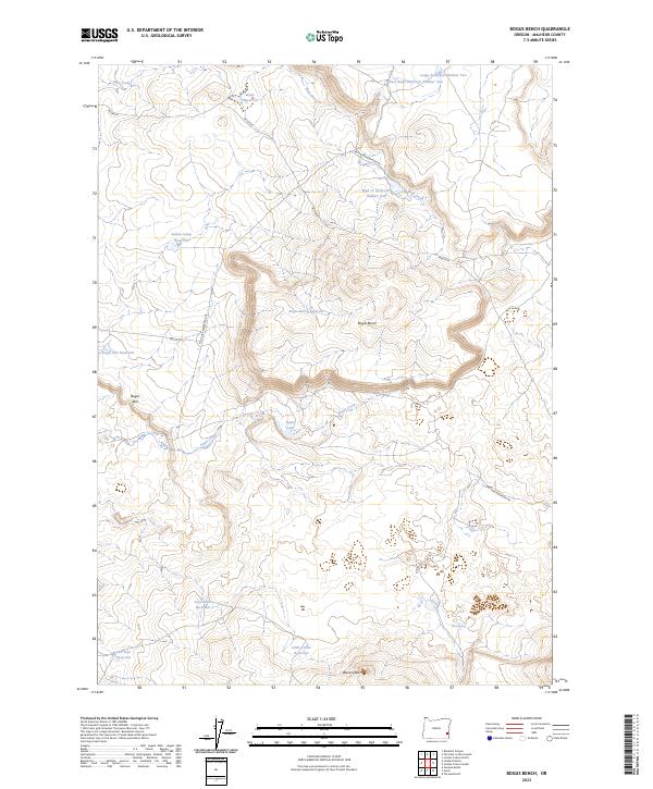 Bogus Bench, OR — USGS 7.5-minute topo (2023)