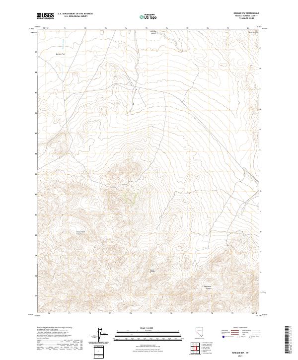 Kinkaid NW, NV — USGS 7.5-minute topo (2021)