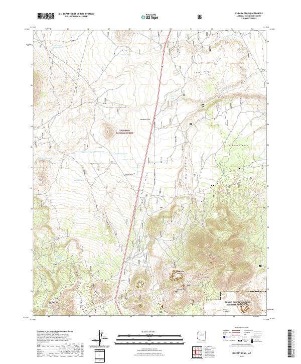 O'Leary Peak, AZ — USGS 7.5-minute topo (2021)