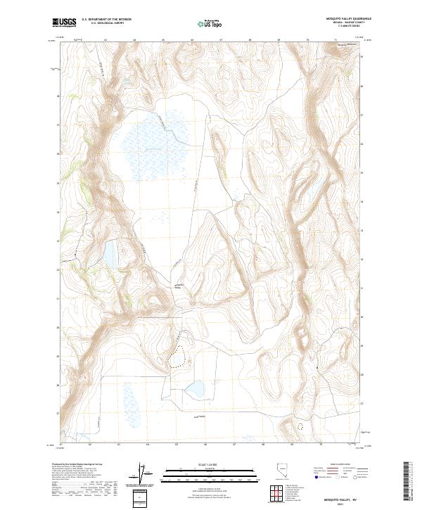 Mosquito Valley, NV — USGS 7.5-minute topo (2021)