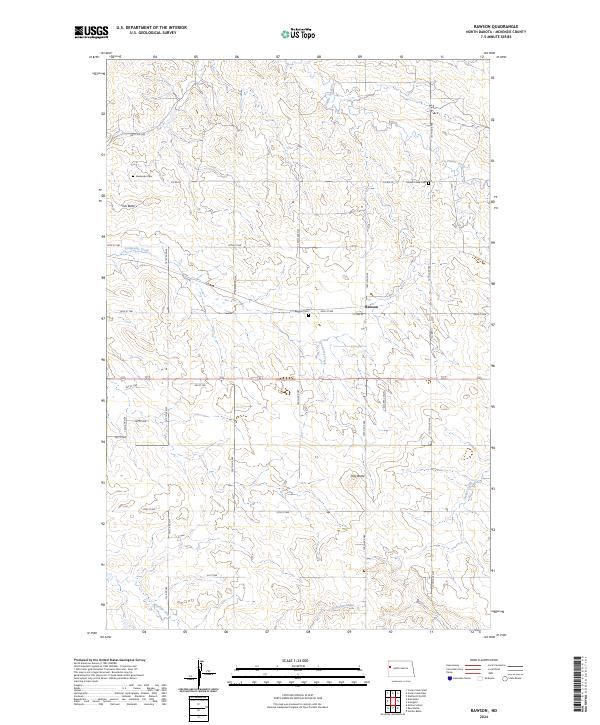 Rawson, ND — USGS 7.5-minute topo (2024)