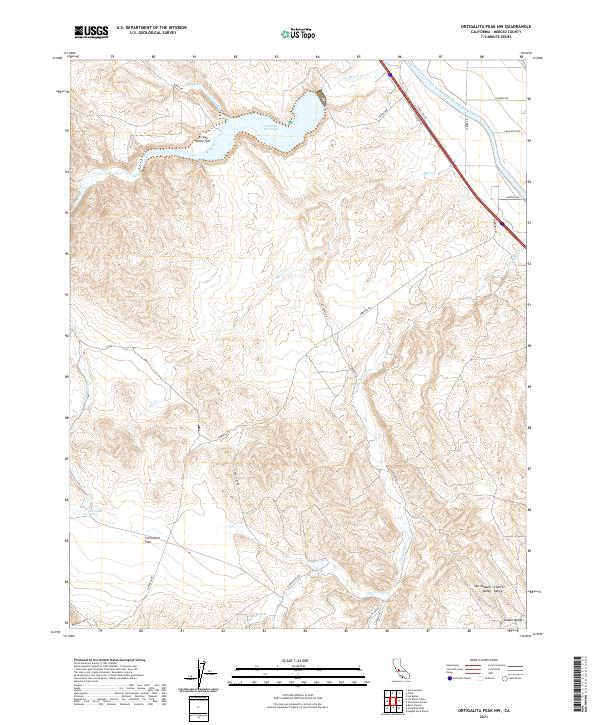Ortigalita Peak NW, CA — USGS 7.5-minute topo (2021)