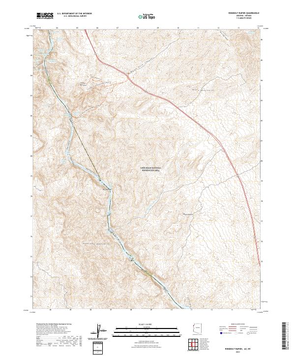 Ringbolt Rapids, AZ-NV — USGS 7.5-minute topo (2021)