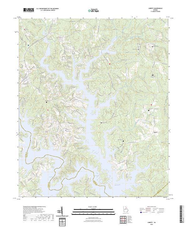 Liberty, GA — USGS 7.5-minute topo (2024)