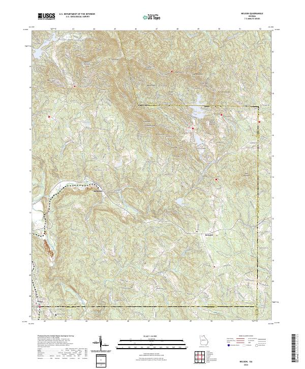 Nelson, GA — USGS 7.5-minute topo (2024)
