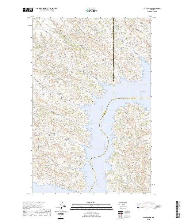 Swede Ridge, MT — USGS 7.5-minute topo (2024)