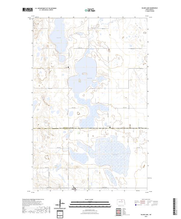 Island Lake, ND — USGS 7.5-minute topo (2024)