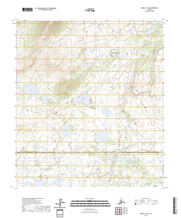 Denali C-6 NE, AK — USGS 7.5-minute topo (2023)