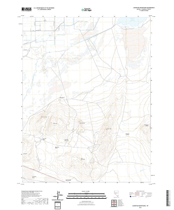 Lahontan Mountains, NV — USGS 7.5-minute topo (2021)