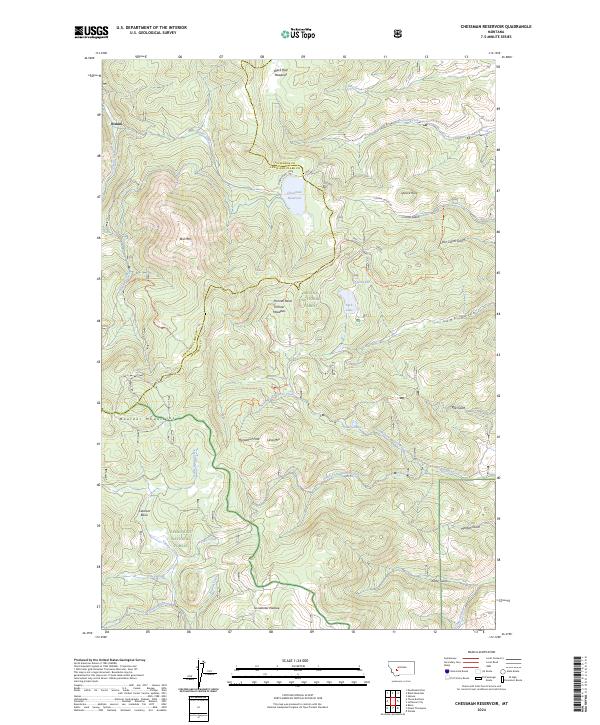 Chessman Reservoir, MT — USGS 7.5-minute topo (2024)