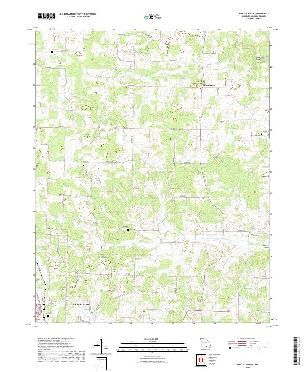 White Church, MO — USGS 7.5-minute topo (2021)