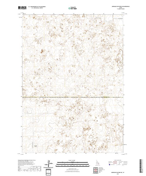 Morgans Pasture NE, ID — USGS 7.5-minute topo (2023)