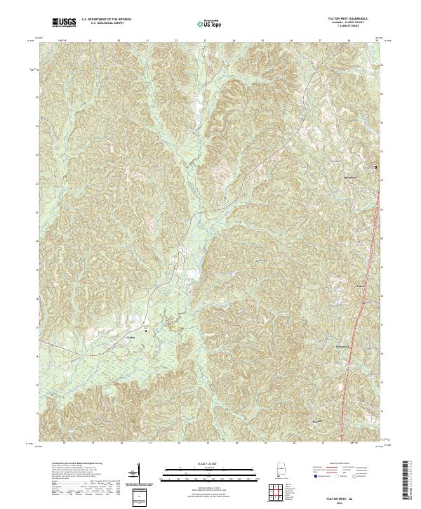 Fulton West, AL — USGS 7.5-minute topo (2024)