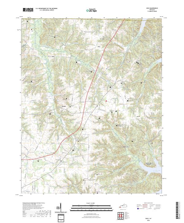 Hico, KY — USGS 7.5-minute topo (2022)