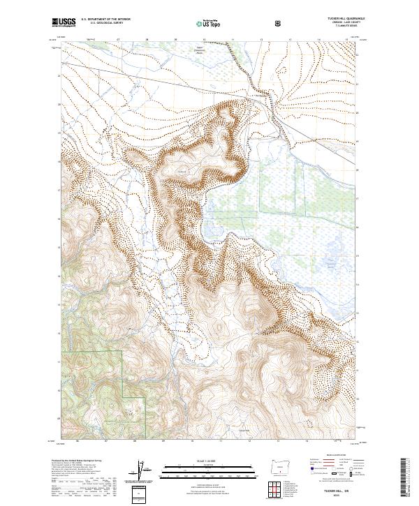 Tucker Hill, OR — USGS 7.5-minute topo (2023)