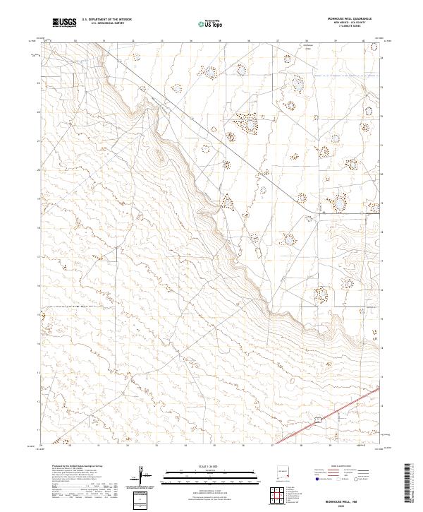 Ironhouse Well, NM — USGS 7.5-minute topo (2023)