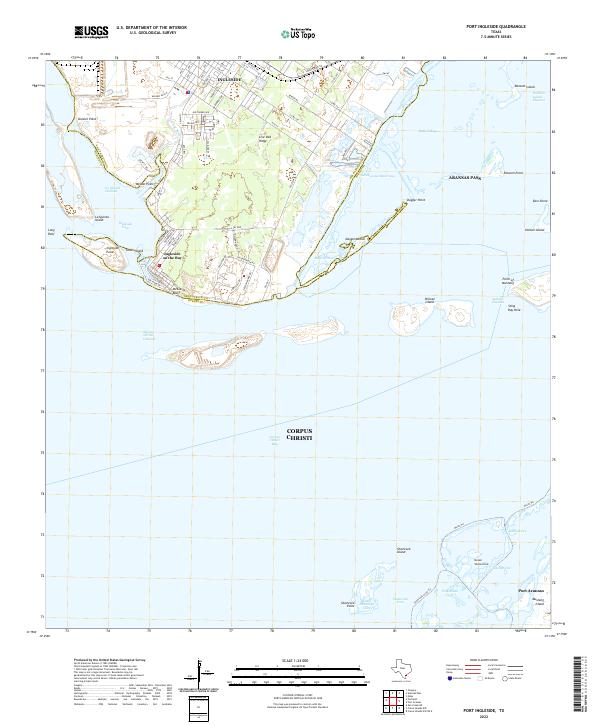 Port Ingleside, TX — USGS 7.5-minute topo (2022)