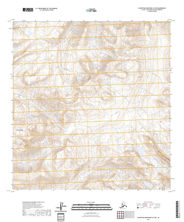 Talkeetna Mountains A-5 NW, AK — USGS 7.5-minute topo (2023)