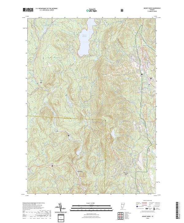 Mount Snow, VT — USGS 7.5-minute topo (2024)