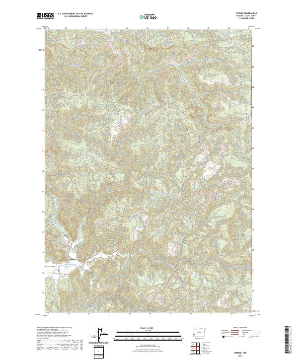 Sitkum, OR — USGS 7.5-minute topo (2023)