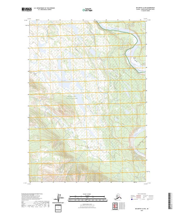 McCarthy A-6 NE, AK — USGS 7.5-minute topo (2023)