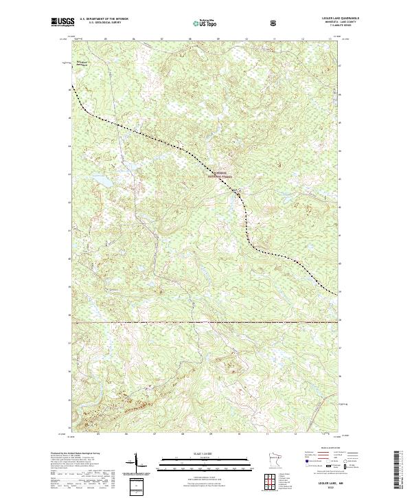 Legler Lake, MN — USGS 7.5-minute topo (2022)