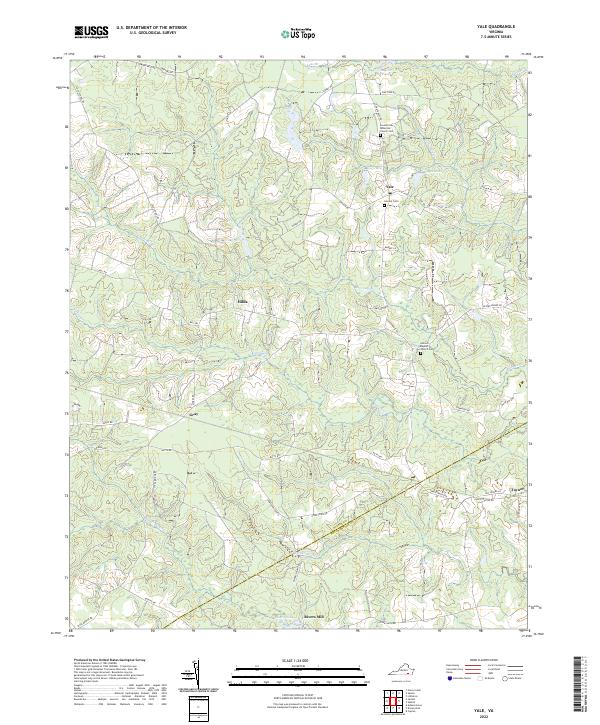 Yale, VA — USGS 7.5-minute topo (2022)