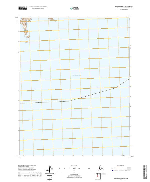 Unalaska A-5 OE S NW, AK — USGS 7.5-minute topo (2021)