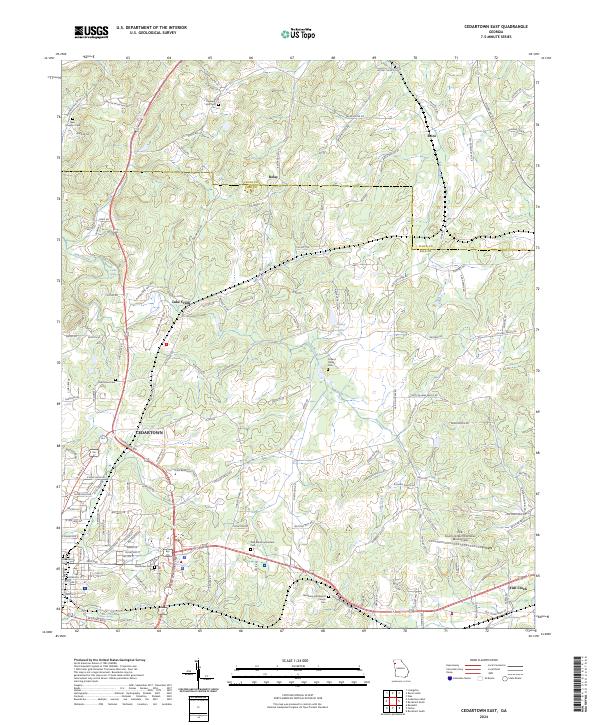 Cedartown East, GA — USGS 7.5-minute topo (2024)