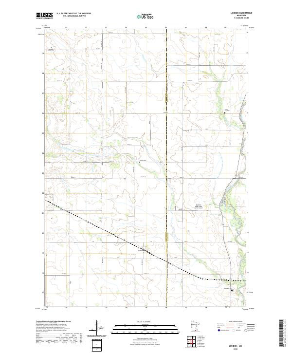London, MN — USGS 7.5-minute topo (2022)