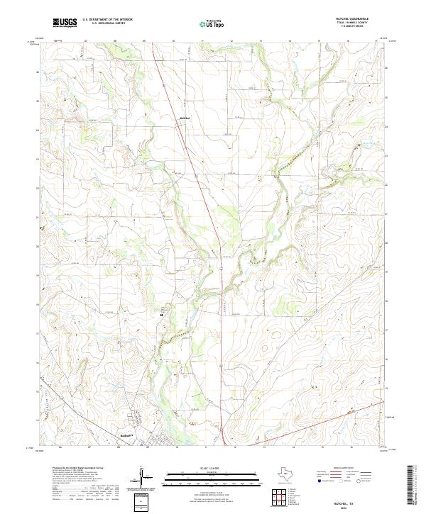 Hatchel, TX — USGS 7.5-minute topo (2022)