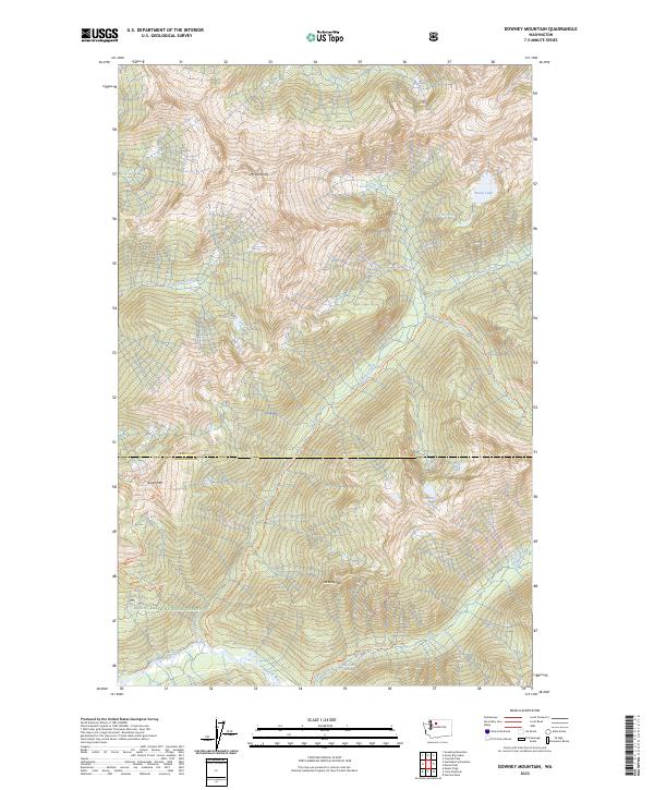 Downey Mountain, WA — USGS 7.5-minute topo (2023)