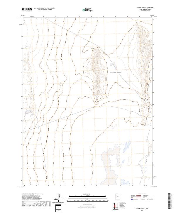 Coyote Knolls, UT — USGS 7.5-minute topo (2023)